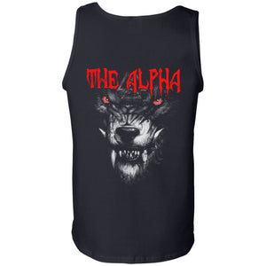 Viking, Norse, Gym t-shirt & apparel, The Alpha, BackApparel[Heathen By Nature authentic Viking products]Cotton Tank TopBlackS