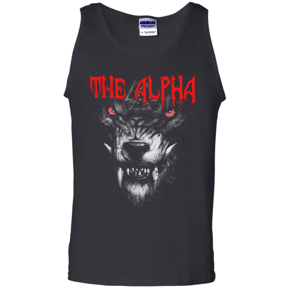 Viking, Norse, Gym t-shirt & apparel, The alpha, frontApparel[Heathen By Nature authentic Viking products]Cotton Tank TopBlackS
