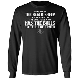 Viking, Norse, Gym t-shirt & apparel, The Black Sheep, FrontApparel[Heathen By Nature authentic Viking products]Long-Sleeve Ultra Cotton T-ShirtBlackS