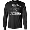 Viking, Norse, Gym t-shirt & apparel, The Demon, FrontApparel[Heathen By Nature authentic Viking products]Long-Sleeve Ultra Cotton T-ShirtBlackS