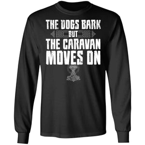 Viking, Norse, Gym t-shirt & apparel, The dogs bark, FrontApparel[Heathen By Nature authentic Viking products]Long-Sleeve Ultra Cotton T-ShirtBlackS