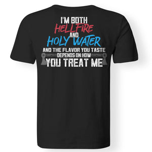 Viking, Norse, Gym t-shirt & apparel, The flavor you taste depends on how you treat me, BackApparel[Heathen By Nature authentic Viking products]Gildan Premium Men T-ShirtBlack5XL