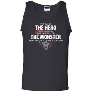 Viking, Norse, Gym t-shirt & apparel, The Monster, FrontApparel[Heathen By Nature authentic Viking products]Cotton Tank TopBlackS