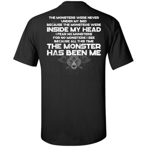 Viking, Norse, Gym t-shirt & apparel, The monster has been me, BackApparel[Heathen By Nature authentic Viking products]Tall Ultra Cotton T-ShirtBlackXLT