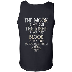 Viking, Norse, Gym t-shirt & apparel, The Moon, BackApparel[Heathen By Nature authentic Viking products]Cotton Tank TopBlackS
