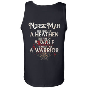 Viking, Norse, Gym t-shirt & apparel, The Norse Man, BackApparel[Heathen By Nature authentic Viking products]Cotton Tank TopBlackS