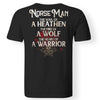 Viking, Norse, Gym t-shirt & apparel, The Norse Man, BackApparel[Heathen By Nature authentic Viking products]Gildan Premium Men T-ShirtBlack5XL
