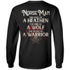 Viking, Norse, Gym t-shirt & apparel, The Norse Man, BackApparel[Heathen By Nature authentic Viking products]Long-Sleeve Ultra Cotton T-ShirtBlackS