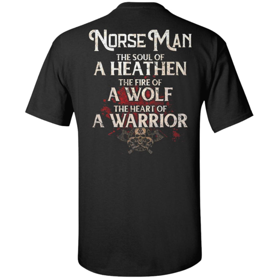 Viking, Norse, Gym t-shirt & apparel, The Norse Man, BackApparel[Heathen By Nature authentic Viking products]Tall Ultra Cotton T-ShirtBlackXLT