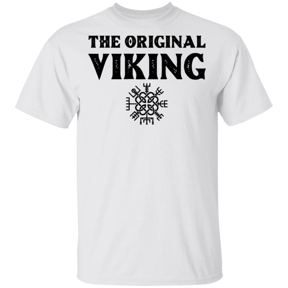 Viking, Norse, Gym t-shirt & apparel, The Original Viking, FrontApparel[Heathen By Nature authentic Viking products]Gildan Premium Men T-ShirtWhite5XL