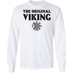 Viking, Norse, Gym t-shirt & apparel, The Original Viking, FrontApparel[Heathen By Nature authentic Viking products]Long-Sleeve Ultra Cotton T-ShirtWhiteS