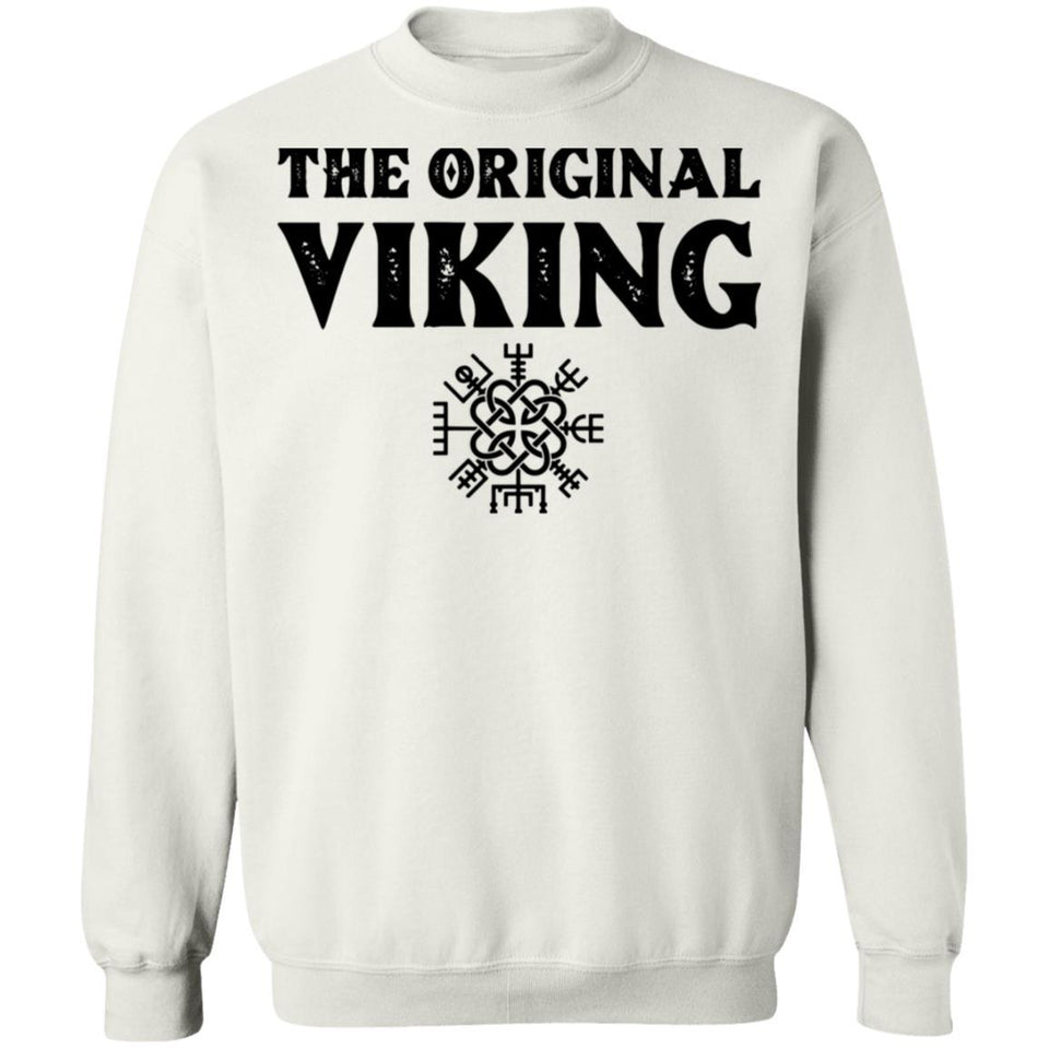 Viking, Norse, Gym t-shirt & apparel, The Original Viking, FrontApparel[Heathen By Nature authentic Viking products]Unisex Crewneck Pullover SweatshirtWhiteS