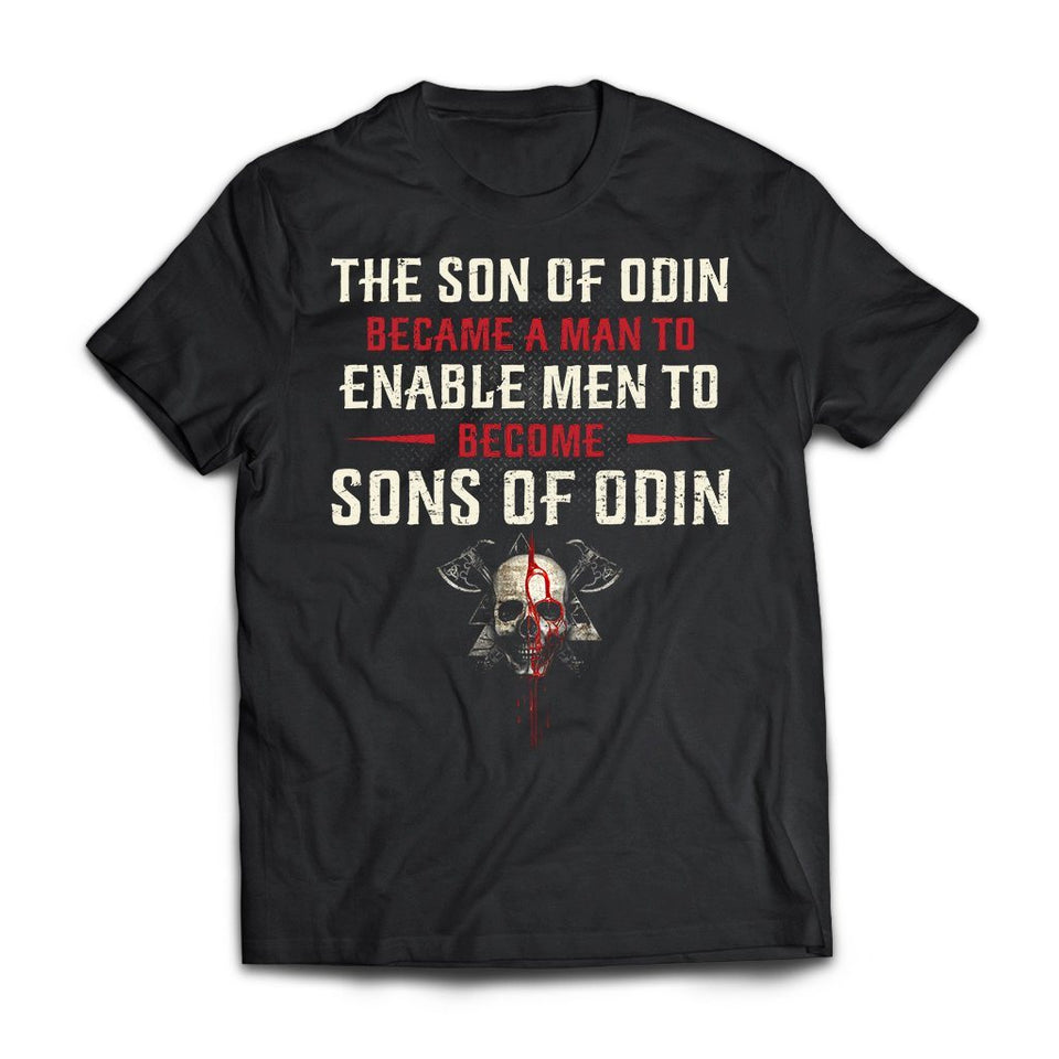 Viking, Norse, Gym t-shirt & apparel, The son of Odin, FrontApparel[Heathen By Nature authentic Viking products]Next Level Premium Short Sleeve T-ShirtBlackX-Small