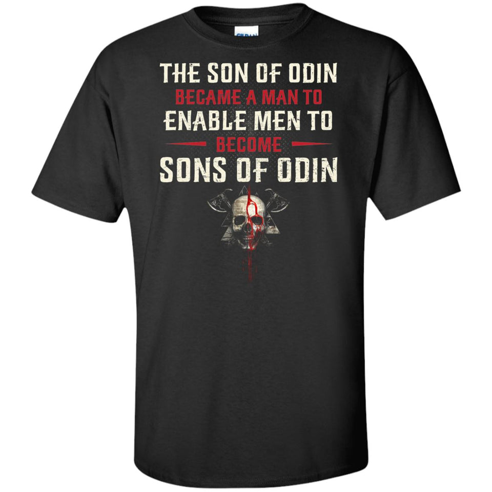 Viking, Norse, Gym t-shirt & apparel, The son of Odin, FrontApparel[Heathen By Nature authentic Viking products]Tall Ultra Cotton T-ShirtBlackXLT
