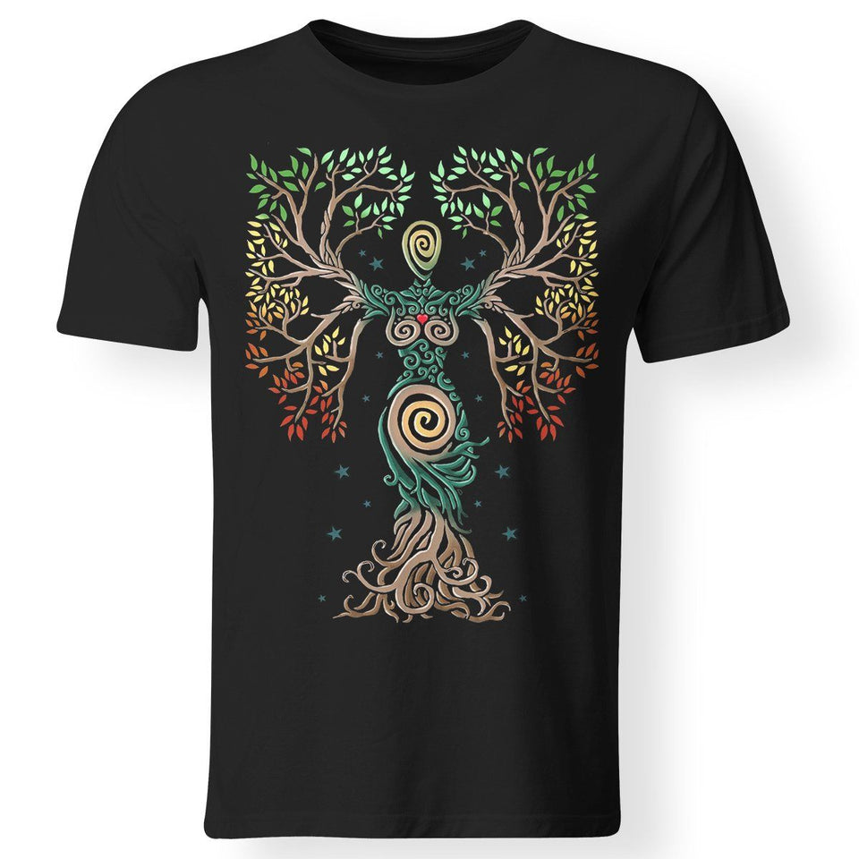 Viking, Norse, Gym t-shirt & apparel, The Tree Of Life, FrontApparel[Heathen By Nature authentic Viking products]Premium Men T-ShirtBlackS