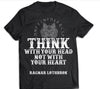 Viking, Norse, Gym t-shirt & apparel, Think, FrontApparel[Heathen By Nature authentic Viking products]Next Level Premium Short Sleeve T-ShirtBlackX-Small