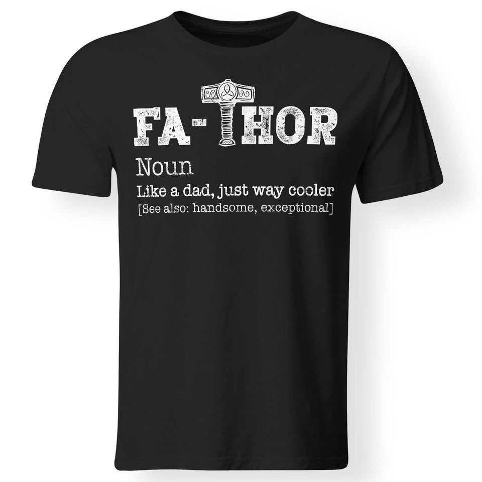 Viking, Norse, Gym t-shirt & apparel, Thor, Fathor, FrontApparel[Heathen By Nature authentic Viking products]Premium Men T-ShirtBlackS