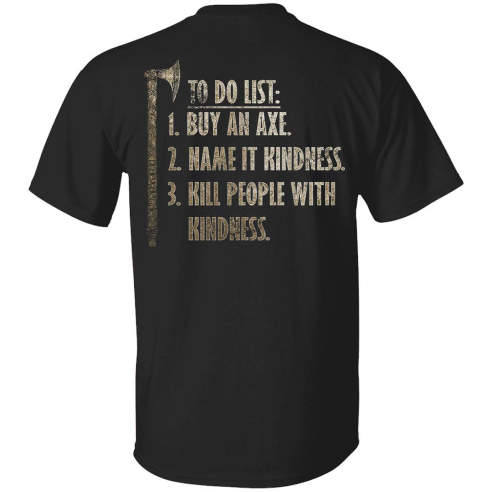 Viking, Norse, Gym t-shirt & apparel, To do list, Double-sidedApparel[Heathen By Nature authentic Viking products]