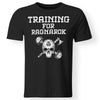 Viking, Norse, Gym t-shirt & apparel, Training for Ragnarok, frontApparel[Heathen By Nature authentic Viking products]Premium Men T-ShirtBlackS