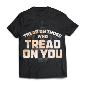 Viking, Norse, Gym t-shirt & apparel, Tread On Those Who Tread On You, FrontApparel[Heathen By Nature authentic Viking products]Next Level Premium Short Sleeve T-ShirtBlackX-Small