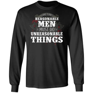 Viking, Norse, Gym t-shirt & apparel, Unreasonable things, FrontApparel[Heathen By Nature authentic Viking products]Long-Sleeve Ultra Cotton T-ShirtBlackS