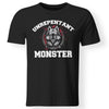 Viking, Norse, Gym t-shirt & apparel, Unrepentant Monster, FrontApparel[Heathen By Nature authentic Viking products]Gildan Premium Men T-ShirtBlack5XL