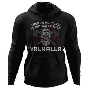 Viking, Norse, Gym t-shirt & apparel, Valhalla, FrontApparel[Heathen By Nature authentic Viking products]Unisex Pullover HoodieBlackS