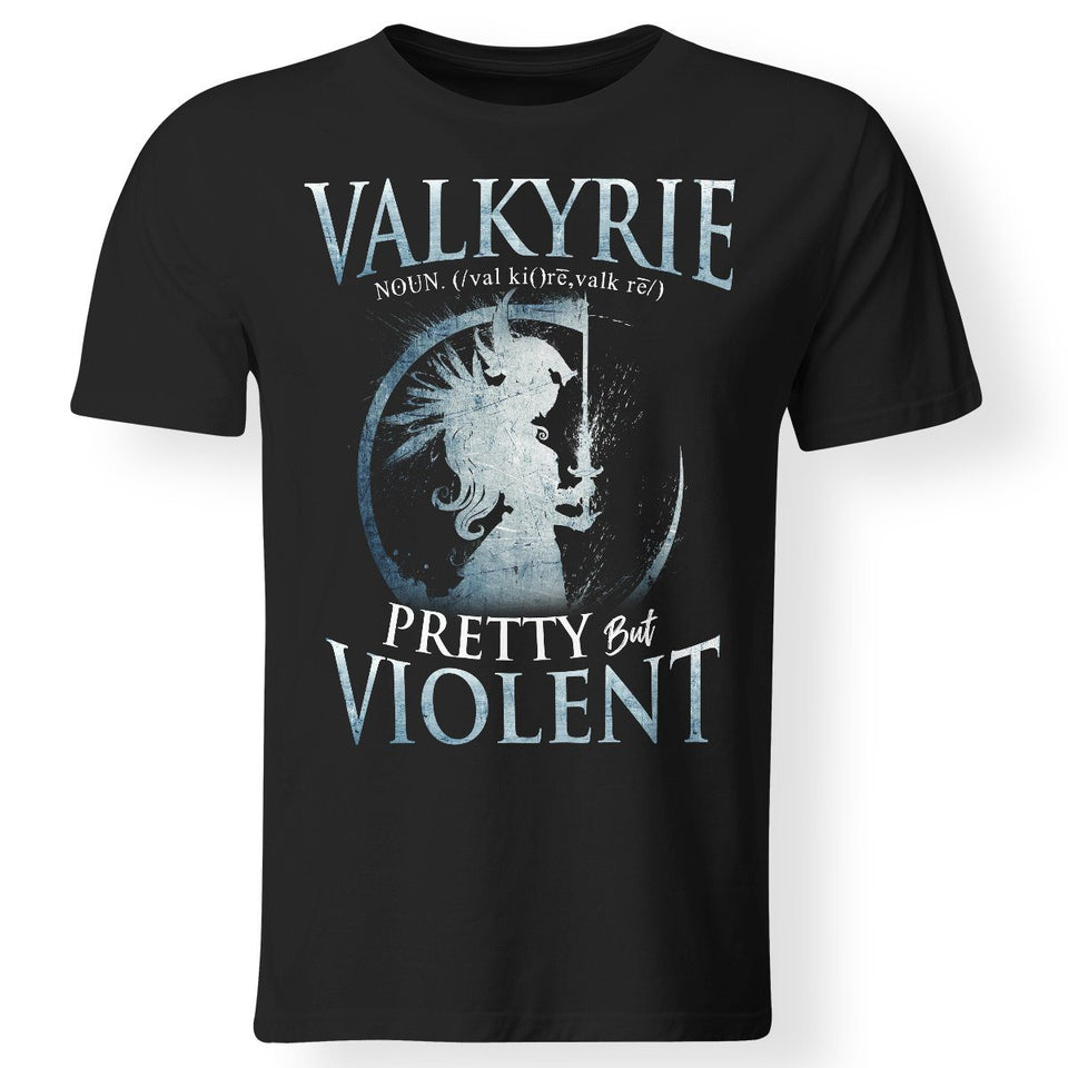 Viking, Norse, Gym t-shirt & apparel, Valkyrie, FrontApparel[Heathen By Nature authentic Viking products]Gildan Premium Men T-ShirtBlack5XL