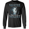 Viking, Norse, Gym t-shirt & apparel, Valkyrie, FrontApparel[Heathen By Nature authentic Viking products]Long-Sleeve Ultra Cotton T-ShirtBlackS