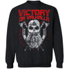 Viking, Norse, Gym t-shirt & apparel, Victory Or Valhalla, FrontApparel[Heathen By Nature authentic Viking products]Unisex Crewneck Pullover SweatshirtBlackS