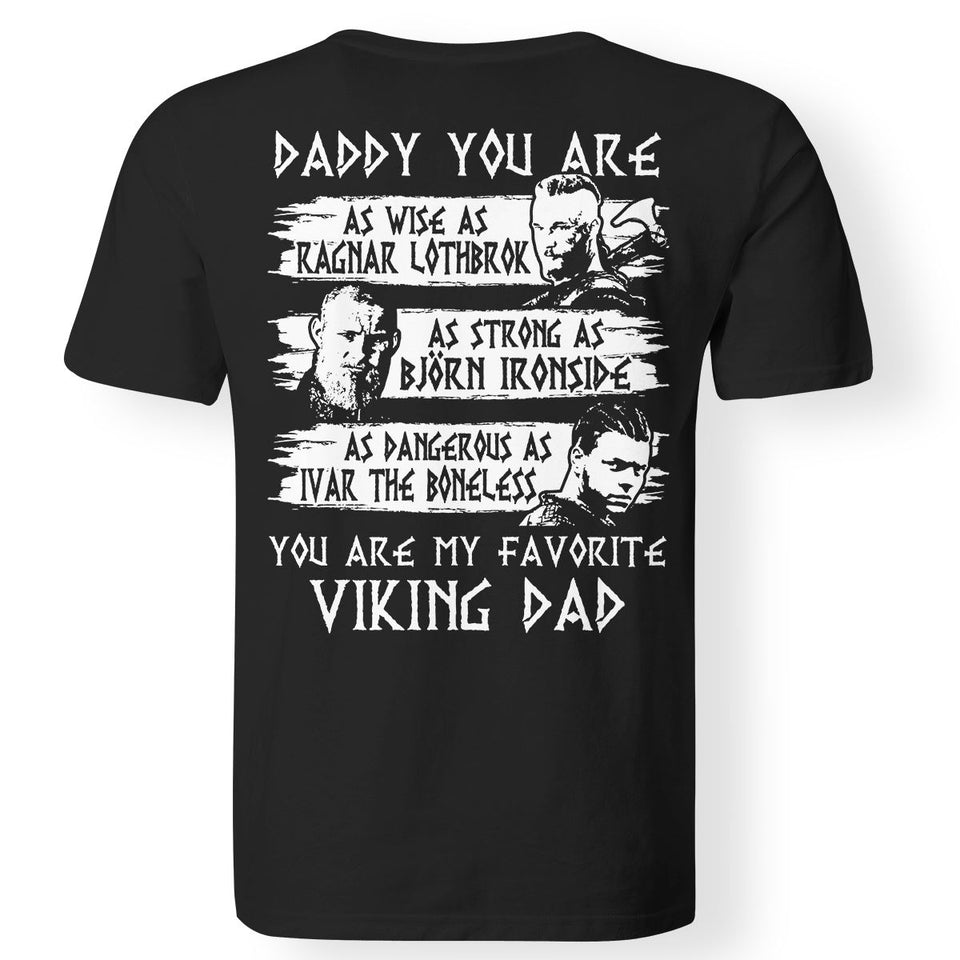 Viking, Norse, Gym t-shirt & apparel, Viking Dad, BackApparel[Heathen By Nature authentic Viking products]Gildan Premium Men T-ShirtBlack5XL