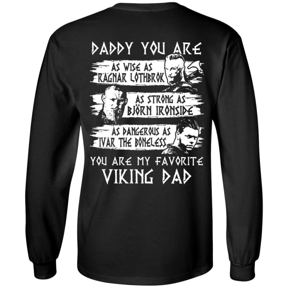 Viking, Norse, Gym t-shirt & apparel, Viking Dad, BackApparel[Heathen By Nature authentic Viking products]Long-Sleeve Ultra Cotton T-ShirtBlackS