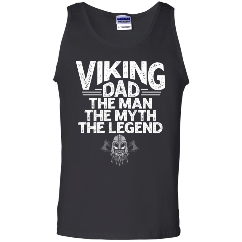 Viking, Norse, Gym t-shirt & apparel, Viking Dad, FrontApparel[Heathen By Nature authentic Viking products]Cotton Tank TopBlackS