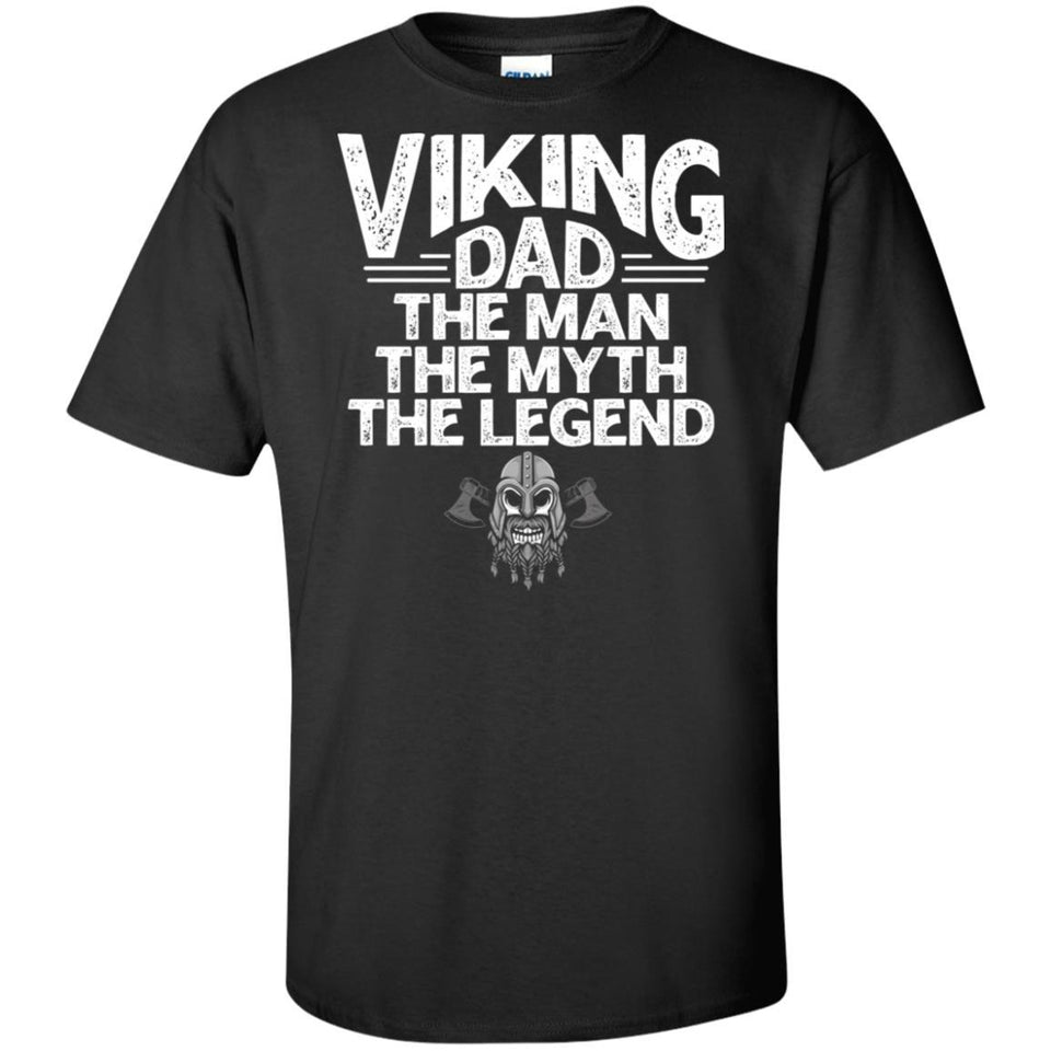 Viking, Norse, Gym t-shirt & apparel, Viking Dad, FrontApparel[Heathen By Nature authentic Viking products]Tall Ultra Cotton T-ShirtBlackXLT