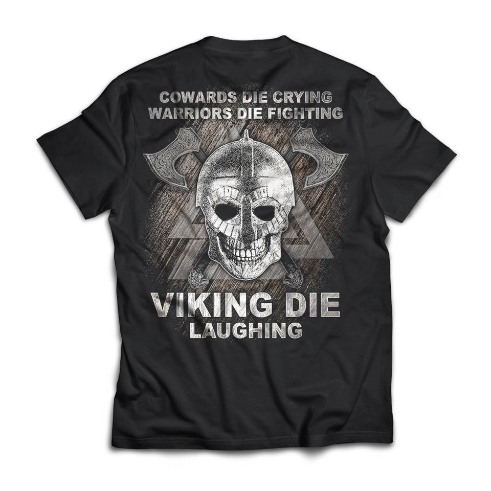 Viking, Norse, Gym t-shirt & apparel, Viking Die Laughing, BackApparel[Heathen By Nature authentic Viking products]Next Level Premium Short Sleeve T-ShirtBlackX-Small