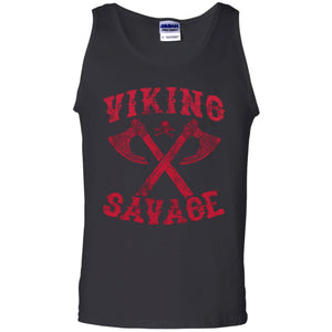 Viking, Norse, Gym t-shirt & apparel, Viking savage, FrontApparel[Heathen By Nature authentic Viking products]Cotton Tank TopBlackS