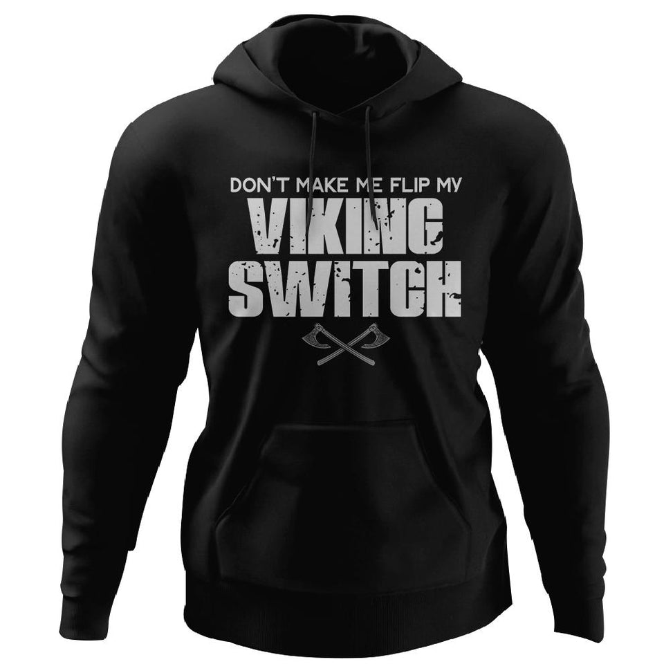 Viking, Norse, Gym t-shirt & apparel, Viking Switch, FrontApparel[Heathen By Nature authentic Viking products]Unisex Pullover HoodieBlackS