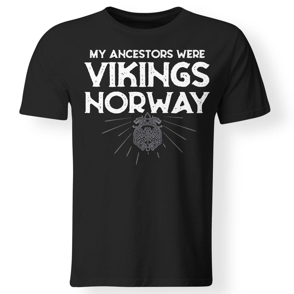 Viking, Norse, Gym t-shirt & apparel, Vikings Norway, FrontApparel[Heathen By Nature authentic Viking products]Gildan Premium Men T-ShirtBlack5XL