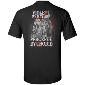 Viking, Norse, Gym t-shirt & apparel, Violent By Nature, Double sidedApparel[Heathen By Nature authentic Viking products]
