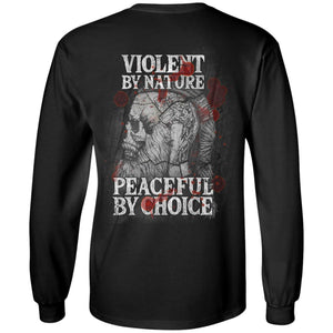 Viking, Norse, Gym t-shirt & apparel, Violent By Nature, Double sidedApparel[Heathen By Nature authentic Viking products]
