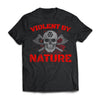 Viking, Norse, Gym t-shirt & apparel, Violent By Nature, FrontApparel[Heathen By Nature authentic Viking products]Next Level Premium Short Sleeve T-ShirtBlackX-Small