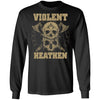 Viking, Norse, Gym t-shirt & apparel, Violent, frontApparel[Heathen By Nature authentic Viking products]Long-Sleeve Ultra Cotton T-ShirtBlackS