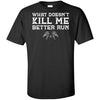 Viking, Norse, Gym t-shirt & apparel, What doesn't kill me better run, FrontApparel[Heathen By Nature authentic Viking products]Tall Ultra Cotton T-ShirtBlackXLT