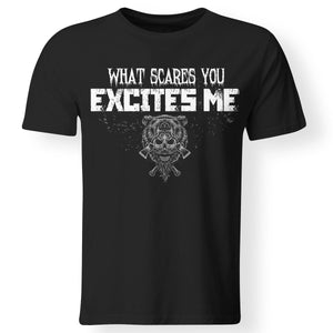 Viking, Norse, Gym t-shirt & apparel, What scares you, FrontApparel[Heathen By Nature authentic Viking products]