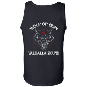 Viking, Norse, Gym t-shirt & apparel, Wolf Of Odin, BackApparel[Heathen By Nature authentic Viking products]Cotton Tank TopBlackS