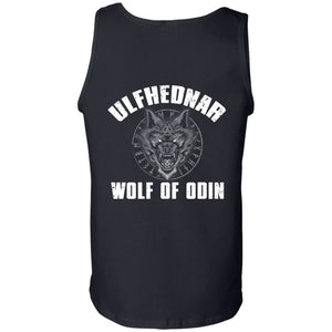 Viking, Norse, Gym t-shirt & apparel, Wolf of Odin, BackApparel[Heathen By Nature authentic Viking products]Cotton Tank TopBlackS