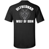 Viking, Norse, Gym t-shirt & apparel, Wolf of Odin, BackApparel[Heathen By Nature authentic Viking products]Tall Ultra Cotton T-ShirtBlackXLT