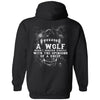 Viking, Norse, Gym t-shirt & apparel, Wolf, sheep, backApparel[Heathen By Nature authentic Viking products]Unisex Pullover HoodieBlackS