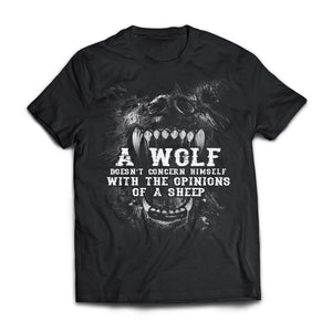 Viking, Norse, Gym t-shirt & apparel, Wolf, sheep, frontApparel[Heathen By Nature authentic Viking products]Next Level Premium Short Sleeve T-ShirtBlackX-Small