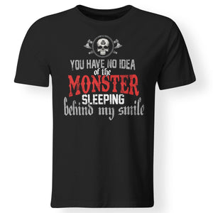 Viking, Norse, Gym t-shirt & apparel, You have no idea of the monster, frontApparel[Heathen By Nature authentic Viking products]Premium Men T-ShirtBlackS